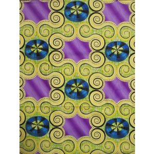 画像: アフリカンプリント生地 パーニュ