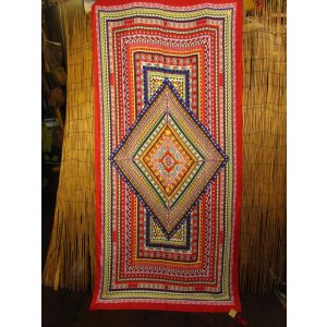 画像: ボヘミアンプリント＊ポリエステル素材＊タッセル付き＊大判ストール＊マルチクロス