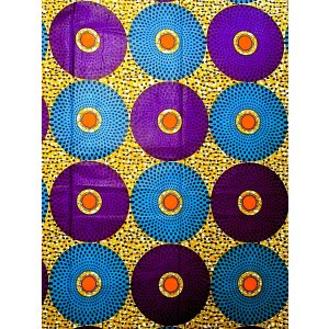 画像: アフリカンプリント生地 パーニュ