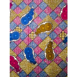 画像: アフリカンプリント生地 パーニュ