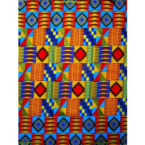 画像: アフリカンプリント生地 パーニュ