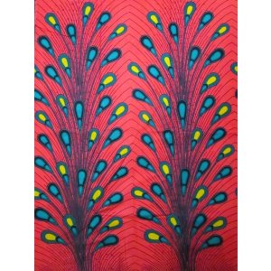 画像: アフリカンプリント生地 パーニュ