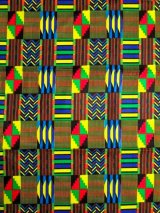 画像: アフリカンプリント生地 パーニュ
