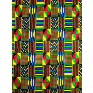 画像: アフリカンプリント生地 パーニュ