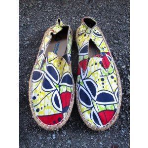 画像: 【２６ｃｍ 】アフリカンプリント＊パーニュ＊エスパドリーユ＊シューズ
