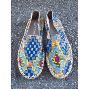 画像: 【２６・５ｃｍ 】アフリカンプリント＊パーニュ＊エスパドリーユ＊シューズ