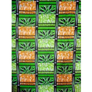 画像: アフリカンプリント生地 パーニュ