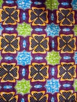 画像: アフリカンプリント生地 パーニュ