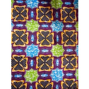 画像: アフリカンプリント生地 パーニュ