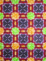 画像: アフリカンプリント生地 パーニュ