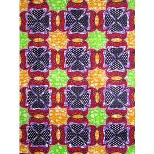 画像: アフリカンプリント生地 パーニュ