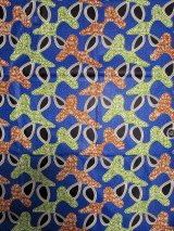 画像: アフリカンプリント生地 パーニュ