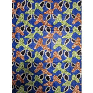 画像: アフリカンプリント生地 パーニュ