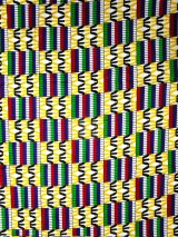 画像: アフリカンプリント生地 パーニュ