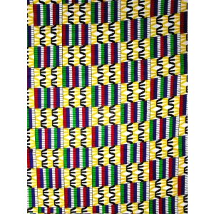 画像: アフリカンプリント生地 パーニュ