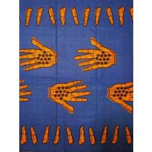 画像: アフリカンプリント生地 パーニュ