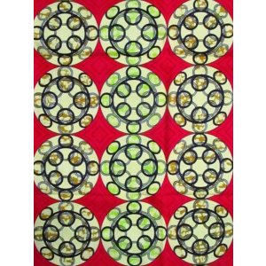 画像: アフリカンプリント生地 パーニュ