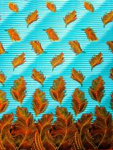 画像: アフリカンプリント生地 パーニュ