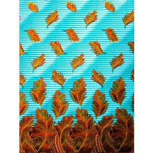 画像: アフリカンプリント生地 パーニュ