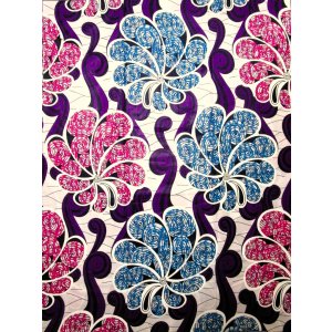 画像: アフリカンプリント生地 パーニュ