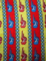画像: アフリカンプリント生地 パーニュ