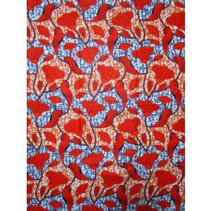 画像: アフリカンプリント生地 パーニュ