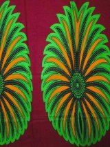 画像: アフリカンプリント生地 パーニュ