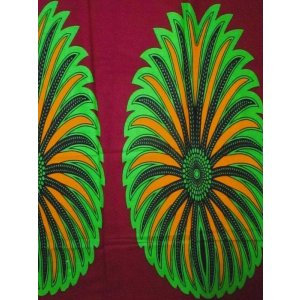 画像: アフリカンプリント生地 パーニュ