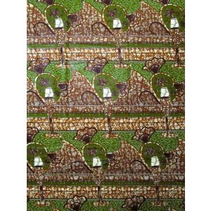 画像: アフリカンプリント生地 パーニュ