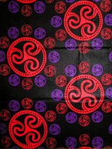 画像: アフリカンプリント生地 パーニュ