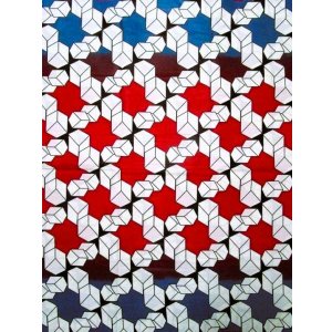 画像: アフリカンプリント生地 パーニュ