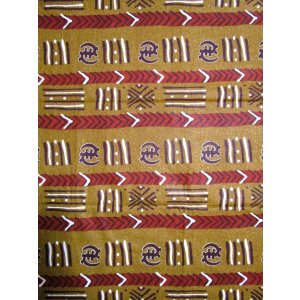 画像: アフリカンプリント生地 パーニュ