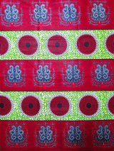 画像: アフリカンプリント生地 パーニュ