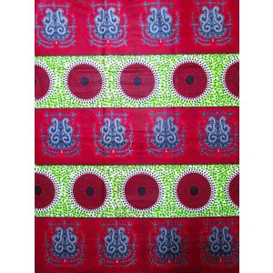 画像: アフリカンプリント生地 パーニュ