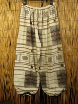 画像: 織り柄風プリント＊コットン素材＊ふんわり＊アラジンパンツ