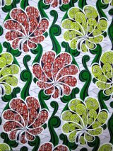 画像: アフリカンプリント生地 パーニュ