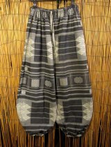 画像: 織り柄風プリント＊コットン素材＊ふんわり＊アラジンパンツ