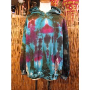 画像: タイダイ染め＊裏起毛＊スウェット生地＊パーカー