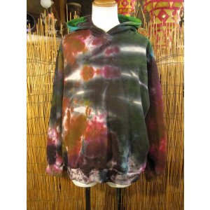 画像: タイダイ染め＊裏起毛＊スウェット生地＊パーカー