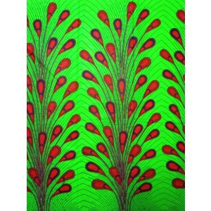 画像: アフリカンプリント生地 パーニュ