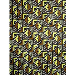 画像: アフリカンプリント生地 パーニュ