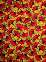 画像: アフリカンプリント生地 パーニュ