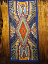 画像: ボヘミアンプリント＊ポリエステル素材＊タッセル付き＊大判ストール＊マルチクロス