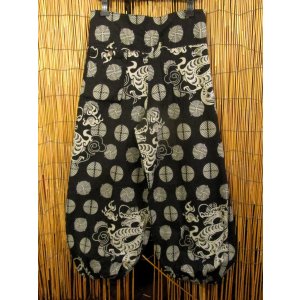 画像: 和風プリント＊コットン素材＊ポケット付き＊ふんわりシルエット＊アラジンパンツ 