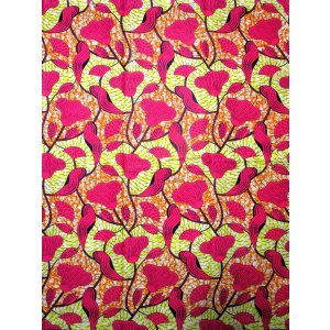 画像: アフリカンプリント生地 パーニュ