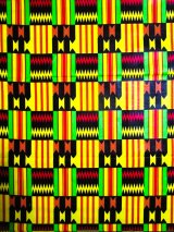 画像: アフリカンプリント生地 パーニュ