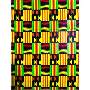 画像: アフリカンプリント生地 パーニュ