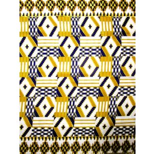 画像: アフリカンプリント生地 パーニュ