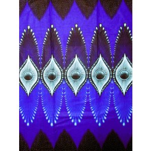 画像: アフリカンプリント生地 パーニュ