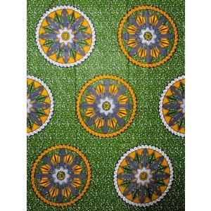 画像: アフリカンプリント生地 パーニュ